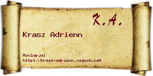 Krasz Adrienn névjegykártya